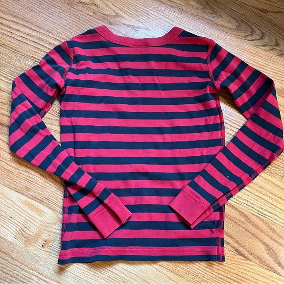 Hanna Andersson red and navy blue pajama top size 140 cm / US 10 - Picture 2 of 5